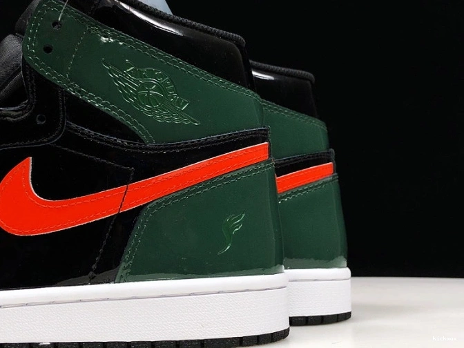 Rep MAX 1 x AV3905-038 Team Black SoleFly High OG Jordan Retro Air Orange-Fir 0803